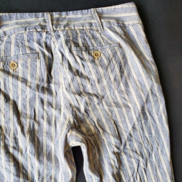 Loft Striped Ankle Cut Pants - Picture 8 of 9